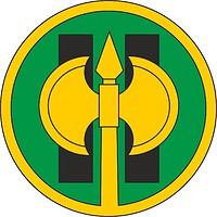 Векторный клипарт: U.S. Army 11th Military Police Brigade, нарукавный знак
