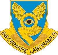 Векторный клипарт: U.S. Army 1st Military Intelligence Battalion, эмблема (знак различия)