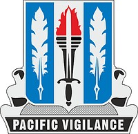 Векторный клипарт: U.S. Army 205th Military Intelligence Battalion, эмблема (знак различия)