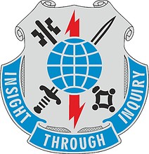 Векторный клипарт: U.S. Army 223rd Military Intelligence Battalion, эмблема (знак различия)