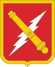 U.S. Army Fires Battalion, 5th Brigade Combat Team, 1st Armored Division, герб - векторное изображение