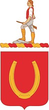 U.S. Army 100th Regiment, coat of arms - vector image