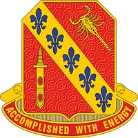 Векторный клипарт: U.S. Army 168th Regiment, эмблема (знак различия)