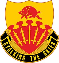 Vector clipart: U.S. Army 233rd Regiment, distinctive unit insignia