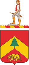 U.S. Army 91st Regiment, герб - векторное изображение