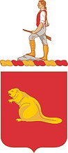 U.S. Army 98th Regiment, герб - векторное изображение