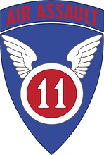 U.S. Army 11th Air Assault Division, shoulder sleeve insignia