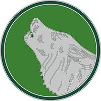 U.S. Army 104th Training Division (Leader Training), combat service identification badge - vector image