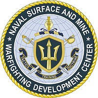 U.S. Naval Surface and Mine Warfighting Development Center, emblem - vector image