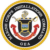 USMC Installations Command (GEA), эмблема - векторное изображение