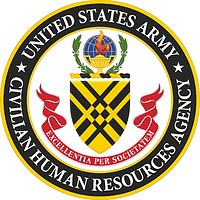 U.S. Army Civilian Human Resources Agency, печать - векторное изображение