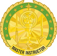 Векторный клипарт: U.S. Army Master Instructor Badge