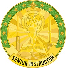 Векторный клипарт: U.S. Army Senior Instructor Badge