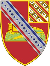 U.S. Army 17th Field Artillery Regiment, эмблема (знак различия) - векторное изображение