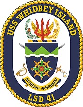 Vector clipart: U.S. Navy USS Whidbey Island (LSD 41), emblem