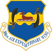 U.S. Air Force 386th Air Expeditionary Wing, эмблема - векторное изображение