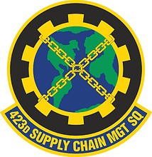 Векторный клипарт: U.S. Air Force 423d Supply Chain Management Squadron, эмблема