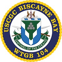 Векторный клипарт: U.S. Coast Guard USCGC Biscayne Bay (WTGB 104), эмблема