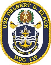 U.S. Navy USS Delbert D. Black (DDG 119), эмблема - векторное изображение