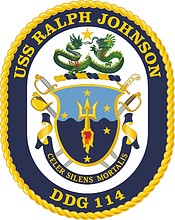 Vector clipart: U.S. Navy USS Ralph Johnson (DDG 114), emblem