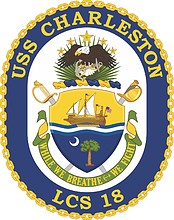 U.S. Navy USS Charleston (LCS 18), emblem