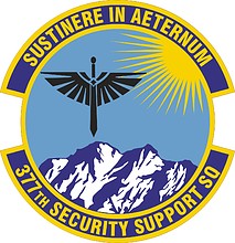 U.S. Air Force 377th Security Support Squadron, эмблема - векторное изображение