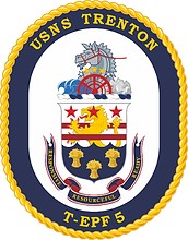 Векторный клипарт: U.S. Navy USNS Trenton (T-EPF 5), эмблема