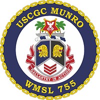 U.S. Coast Guard USCGC Munro (WMSL 755), эмблема - векторное изображение