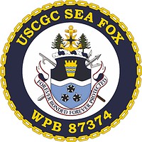 U.S. Coast Guard USCGC Sea Fox (WPB 87374), эмблема - векторное изображение