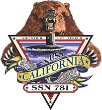 Векторный клипарт: U.S. Navy USS California (SSN 781), эмблема