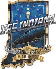 U.S. Navy USS Indiana (SSN 789), эмблема - векторное изображение