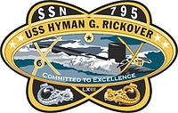 Векторный клипарт: U.S. Navy USS Hyman G. Rickover (SSN 795), эмблема