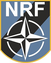 NATO Response Force NRF, emblem - vector image