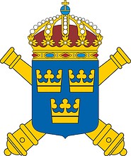 Swedish Army Artillery Regiment, emblem - vector image