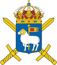 Swedish Army Gotland Group, emblem - vector image