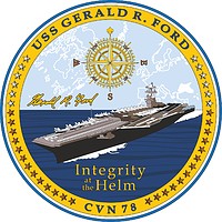 Векторный клипарт: U.S. Navy USS Gerald R. Ford (CVN-78), эмблема