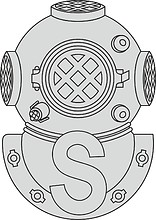 U.S. Navy Salvage Diver badge - vector image