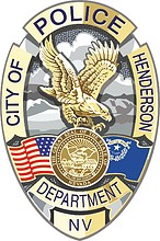 Хендерсон (Невада), нагрудный знак полиции - векторное изображение