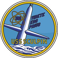Векторный клипарт: U.S. Navy USS Sculpin (SSN-590), эмблема