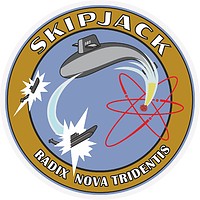 U.S. Navy USS Skipjack (SSN-585), emblem - vector image