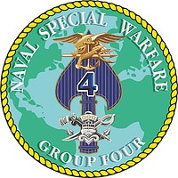 U.S. Naval Special Warfare Group 4, эмблема - векторное изображение