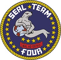 U.S. Navy SEAL Team 4, emblem - vector image