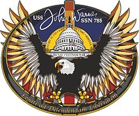 U.S. Navy USS John Warner (SSN-785), emblem (#2) - vector image