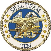 U.S. Navy SEAL Team 10, эмблема - векторное изображение
