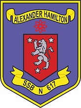 U.S. Navy USS Alexander Hamilton (SSBN-617), emblem