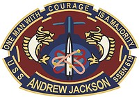 Векторный клипарт: U.S. Navy USS Andrew Jackson (SSBN-619), эмблема