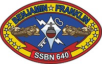 U.S. Navy USS Benjamin Franklin (SSBN-640), emblem - vector image