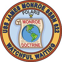 Векторный клипарт: U.S. Navy USS James Monroe (SSBN-622), эмблема