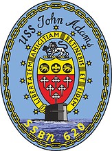 U.S. Navy USS John Adams (SSBN-620), эмблема