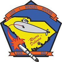 U.S. Navy USS L. Mendel Rivers (SSN-686), emblem